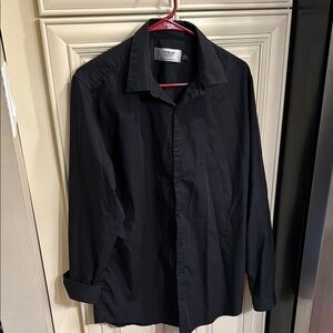 Topman Sleek Black Shirt